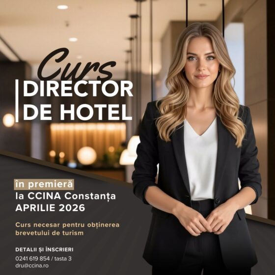 CCINA Constanța is preparing to organize, for the first time, the „Hotel Manager” course